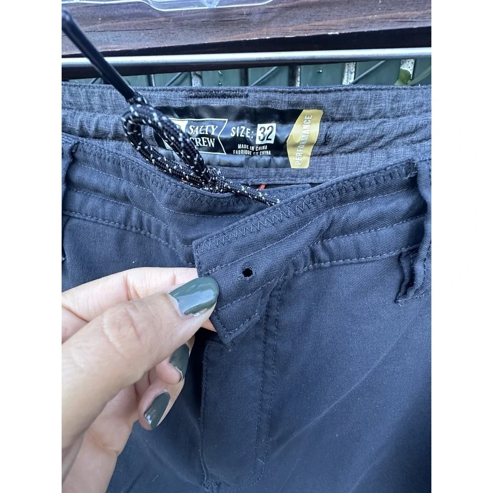 Salty Crew Technical Black Pants Size 32‎